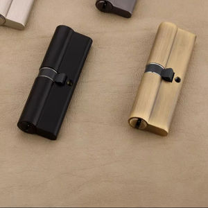 Serrure cylindrique en laiton finition argentée 100 mm de qualité supérieure, clé double face, pour bureaux professionnels, immeubles, centres commerciaux, mobilier, commande en gros - Product Image 4