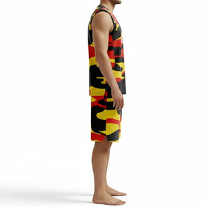 ชุดบาสเก็ตบอลคุณภาพพรีเมียมสำหรับผู้ชาย ชุดกีฬาบาสเก็ตบอลแบบกำหนดเอง ชุดบาสเก็ตบอลกีฬาแบบสั่งทำพิเศษ - Product Image 3