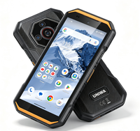 Teléfono Inteligente Resistente para Exteriores 5G Uniwa Vd5021 IP68 IP69K con Pantalla Táctil, Dimensity 6300, WiFi 6, NFC, 5500 mAh, Larga Duración de Batería