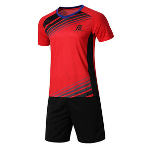 Uniforme de Fútbol Masculino de Alto Rendimiento, Servicio OEM, Tela de Malla Transpirable, Secado Rápido, Conjunto de Camiseta y Pantalones Cortos Deportivos para Entrenamiento y Partido - Product Image 1