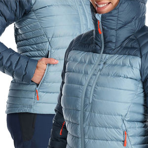 Vestes matelassées d'hiver pour femmes, en coton et polyester, imperméables, coupe-vent, à capuche, design personnalisé, grandes tailles, logo frontal, vente en gros - Product Image 4
