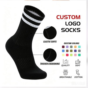 Econex Sports Crew <b>Socks</b> Black White Dot Pattern Breathable Mesh Polyester/Cotton Sweat-Absorbent for Soccer Adults Summer Sport - Product Image 5