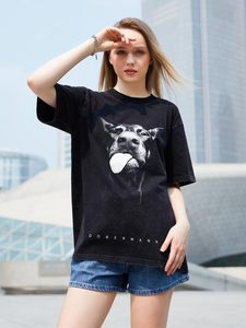 OEM Black Heavyweight Mens Cotton T-<b>shirt</b> Manufacturer Custom DTG Print Vintage Graphic Tee Men Oversized Cropped Boxy T <b>Shirt</b> - Product Image 3