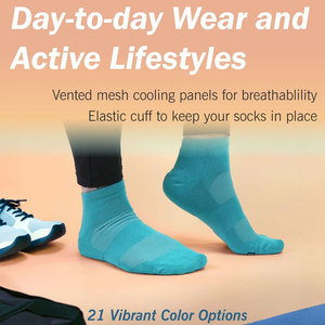 Unisex Rayon from Bamboo Fiber Sports Superior Wicking Athletic Quarter <b>Socks</b> Breathable Moisture Control Anti Odor <b>Soft</b> Comfort - Product Image 4