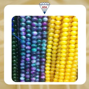 Perles en pierre d'onyx naturel multicolores, lisses, rondes, polies, semi-précieuses, pour la fabrication de bijoux, vente en gros, approvisionnement en vrac - Product Image 2