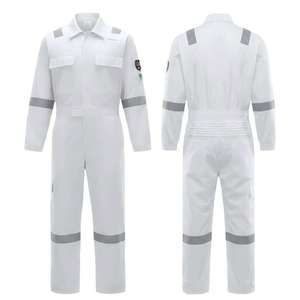 Overoles de Trabajo Antiestáticos y Resistentes al Fuego con Tiras Reflectantes, Uniforme de Seguridad Industrial, Ropa Protectora FR para Hombres y Mujeres - Product Image 5