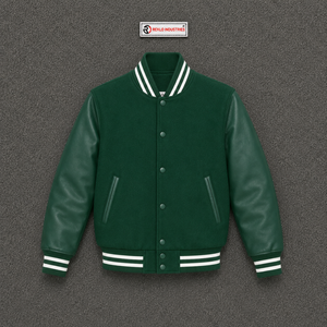 Blouson Vert Foncé Tendance pour Hommes – Vêtement Décontracté d'Automne et d'Hiver, Chaud, Confortable, Coupe Décontractée, Style Streetwear Icônique – Vente en Gros - Product Image 5