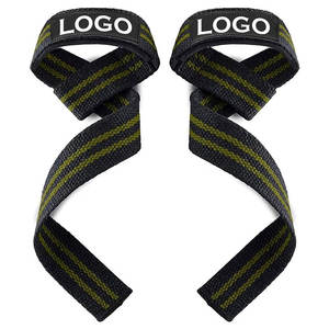 สายรัดข้อมือยกน้ำหนักแบบเบาแต่แข็งแรง ทนทาน บุด้วยผ้าฝ้ายและนีโอพรีน สำหรับออกกำลังกาย ยกน้ำหนัก ดึงน้ำหนัก ดีดลิฟท์ เหมาะสำหรับผู้ชาย - Product Image 1