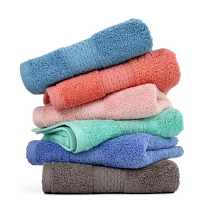 Serviette en coton 100% écologique, couleur unie, personnalisable, très absorbante, prix abordable, service OEM, usine de serviettes, best-seller - Product Image 4