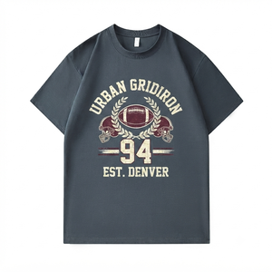 <span class=keywords><strong>T</strong></span>-shirts graphiques personnalisés <span class=keywords><strong>de</strong></span> haute qualité 100% coton Football - Product Image 4