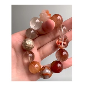 Pulsera de Ágata Vintage con Cuentas, Joyería de Piedra Natural Unisex, Regalo, Forma de Bola Redonda, Brazalete de Moda, Disponible en Worldwide Supply - Product Image 1