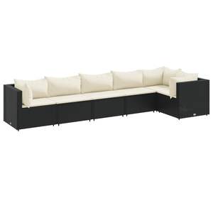 Conjunto de Muebles de Patio en Negro y Crema, Elegantes y Cómodos - Product Image 2
