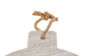 Gran oferta tabla de cortar de mármol con 3 diferentes colores de piedra gris negro y blanco piedra redonda con mango cuerda percha tablero - Product Image 4