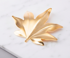 Repose-cuillère en métal en forme de feuille de palmier pour la cuisine, la maison, l'hôtel, le restaurant et les événements de mariage, articles de décoration de table - Product Image 1