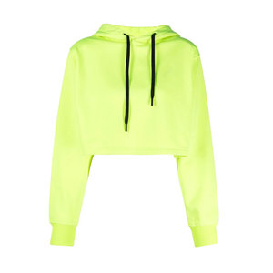 Sudadera Oversize para Mujer, 85% Algodón, 15% Poliéster, Estilo Urbano, con Estampado, Top Corto con Capucha - Product Image 4