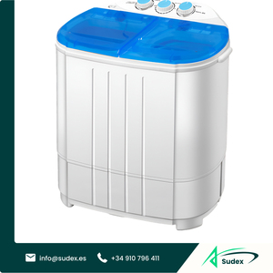 เครื่องซักผ้าสองถังไฟฟ้า Sudex XPB40 ขนาดกะทัดรัด สำหรับซักผ้าเด็กและใช้ในบ้านสำหรับทำความสะอาดประจำวัน - Product Image 1