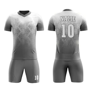Nuevo Uniforme de Fútbol Personalizado de Alta Calidad, Cuello en V, Blanco, Azul y Negro, Conjunto de Camiseta con Nombre y Número Personalizados, Transpirable y de Secado Rápido - Product Image 4