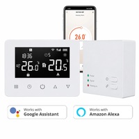 Chaudière à gaz intelligente, thermostat programmable, écran tactile, systèmes de chauffage multiples (électrique/hydratique/solaire), contact sec, Alexa Hotel