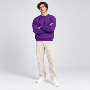 Heavyweight <b>Sweatshirt</b> ODM <b>Mens</b> Custom Logo Regular Fit Knitted Clothing Side Zipper Retro Activewear Autumn <b>Sweatshirts</b> - Product Image 2