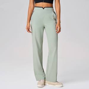 Leggings Deportivos de Golf para Mujer, Diseño OEM, Cintura Alta, Pierna Recta, Ligeros, Elásticos, Tejidos, con Bolsillos - Product Image 2