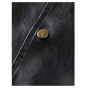 Latest Design Custom Made Men <b>Leather</b> Vest <b>Jacket</b> For Men New Design <b>Winter</b> Men's Clothing <b>Leather</b> Vest - Product Image 4