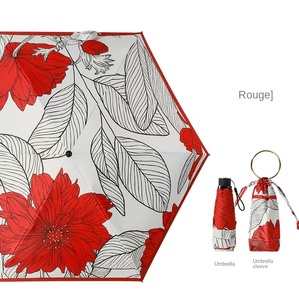 ร่มพับพกพาแบบพกพาห้าตอน รุ่นหรูหรา น้ำหนักเบาพิเศษ 8K ป้องกันลมแรง พร้อมแสงยูวีสำหรับการเดินทาง - Product Image 6