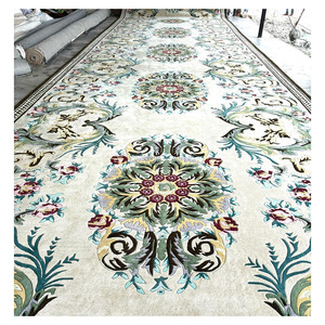 Alfombra de Diseño Hecha a Mano, Alfombra Roja con Mechones, Lana Premium, Acabado Suave, Decoración para Sala de Estar y Dormitorio - Product Image 1