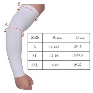 Manguitos de compresión elásticos ajustados de color blanco liso para brazos y codos, ideales para gimnasio, en oferta. - Product Image 6