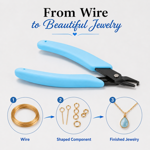 Pince de précision professionnelle pour la fabrication de bijoux, outil de pliage et de façonnage de fils, avec poignée ergonomique - Product Image 3