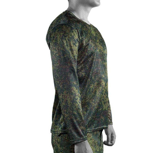 Camiseta de Hombre de Diseño Casual de Algodón 100% con Logotipo Personalizado de Alta Calidad, Camiseta Táctica de Camuflaje Casual para Hombre - Product Image 4