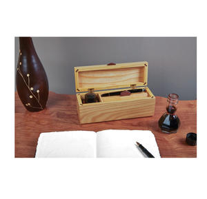Increíble Caja de Almacenamiento de Madera Rectangular para Lápices, Borradores y Sacapuntas, para Niños Escolares, Almacenamiento de Material Escolar, Caja de Madera para Lápices - Product Image 1