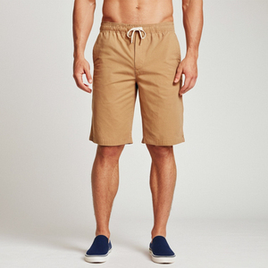 Men's Casual Twill Cotton <b>Canvas</b> Shorts Quick Dry Breathable Mid Waist <b>Plain</b> Dyed Short Pants Plus Size Custom-Made Ready Stock - Product Image 1
