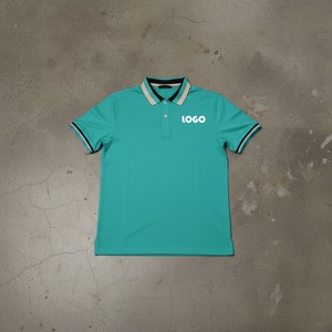 Polo à manches courtes pour homme, couleur unie, coton piqué, vêtements décontractés, tissu tricoté - Product Image 4