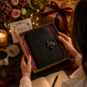 Premium Genuine Leather Hardcover Embossed Travel <b>Journal</b> Thread Sewn Cotton Paper Sketchbook <b>Writing</b> Diary Vintage Notebook 120 - Product Image 5