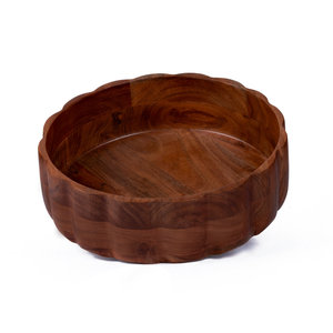 Plateaux de service en bois festonnés pour la vente en gros – Ensemble professionnel pour l'hôtellerie, le petit-déjeuner et la présentation de thé - Product Image 3