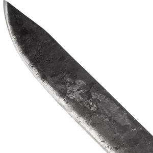 Hoja de cuchillo de acero forjado negro con filo afilado y espiga estrecha para la fabricación de mangos personalizados y proyectos de artesanía - Product Image 5