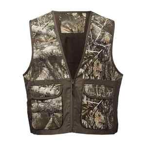 Premium Winter Sublimation Print Hunting Clay Vest Breathable Canvas Polyester Outdoor Shooting Vest Unisex - Product Image 6