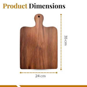Tabla de cortar de madera vintage hecha a mano, tabla de decoración rústica de madera maciza con asa para decoración de interiores de cocina. - Product Image 2