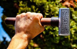 Custom Craft High Quality Mini Roofing Hammer Hand forged with etched head For Outdoor and Multiple Uses - Product Image 3