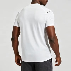 Fabricant de T-shirts de Sport à Compression Personnalisés en Polyester Spandex pour Fitness, Impression par Transfert Thermique, OEM ODM, Faible MOQ - Product Image 2