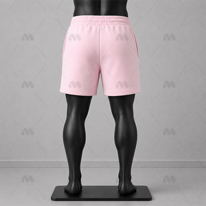 Pantalones Cortos Deportivos de Felpa de Algodón Ecológico con Estampado Personalizado para Hombre, Ropa Casual Urbana, Servicio OEM, Fabricante - Product Image 6
