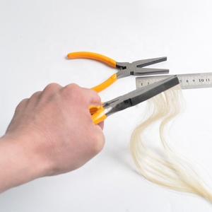 Kit Profesional de Herramientas para Extensiones de Cabello, Alicates Dorados de Alta Calidad con Aguja y Elegante Estuche de Cuero para Peinado - Product Image 5