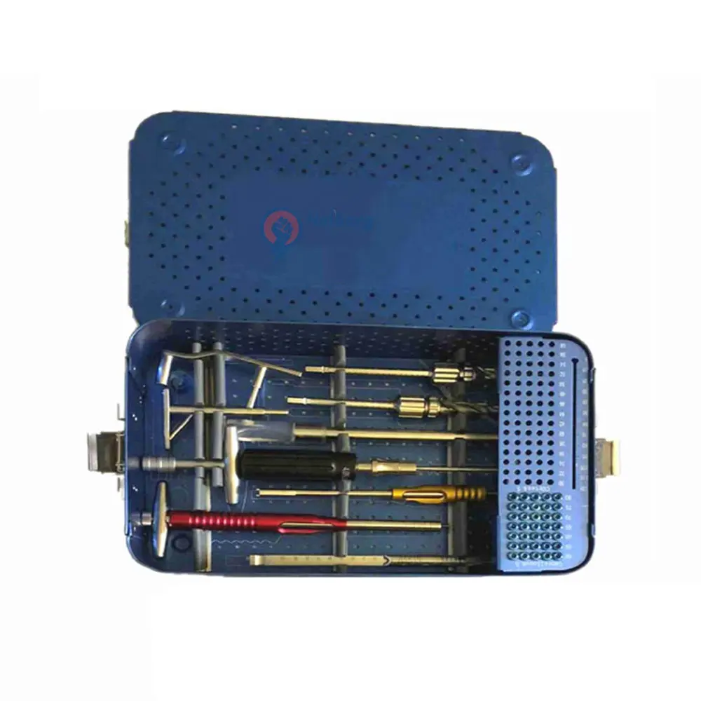 New Hot Sale Ortho pä dische DHS DSC Ortho pä dische chirurgische Instrumente Set mit Aluminium box Verpackung