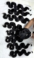 Extensiones de Cabello Humano Virgen Remy Baratas al por Mayor, Ondulado, Vietnam, Doble Trama a Máquina, 100gr, Todos los Colores, Sin Caída ni Enredos