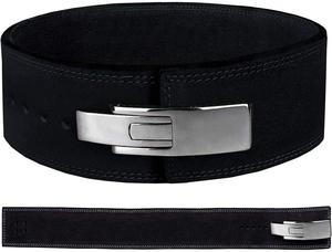 Cinturón de Soporte Lumbar de Cuero Negro con Hebilla Metálica para Alivio del Dolor de Espalda y Corrección de Postura, Soporte de Compresión Unisex para Adultos - Product Image 5