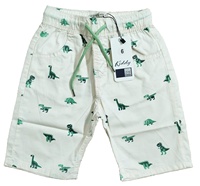 Shorts d'été 100 % coton respirant et écologique pour garçons, imprimés par transfert thermique, tricotés mi-longs, élastiques, pour enfants de 1 à 14 ans