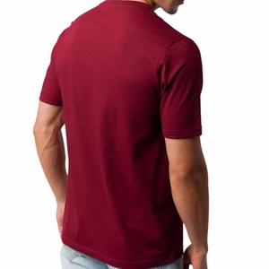 New Arrival Men's Customized 100% Cotton <b>T</b>-<b>Shirt</b> Solid Color V-Neck Blank Short Sleeves Regular Fit Breathable Knitted Men <b>Shirt</b> - Product Image 6