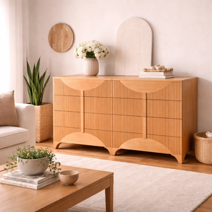ชุดเฟอร์นิเจอร์ห้องนอนและห้องนั่งเล่น HAVASU Collection ทำจากไม้ เป็นมิตรกับสิ่งแวดล้อม ราคาดี ตู้เสื้อผ้าไม้ 6 ลิ้นชัก - Product Image 3