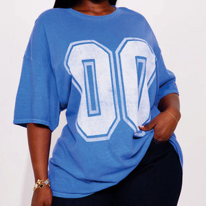 T-shirt de sport unisexe personnalisé avec logo, coupe courte et ample, style streetwear, maillot de football en mesh pour femme - Product Image 5