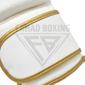 Guantes de Boxeo de Piel Sintética PU de Alta Resistencia, Color Blanco Dorado, para Entrenamiento de Combate, Tallas 10oz y 12oz, Duraderos, Ligeros y de Excelente Calidad, 2026 - Product Image 2